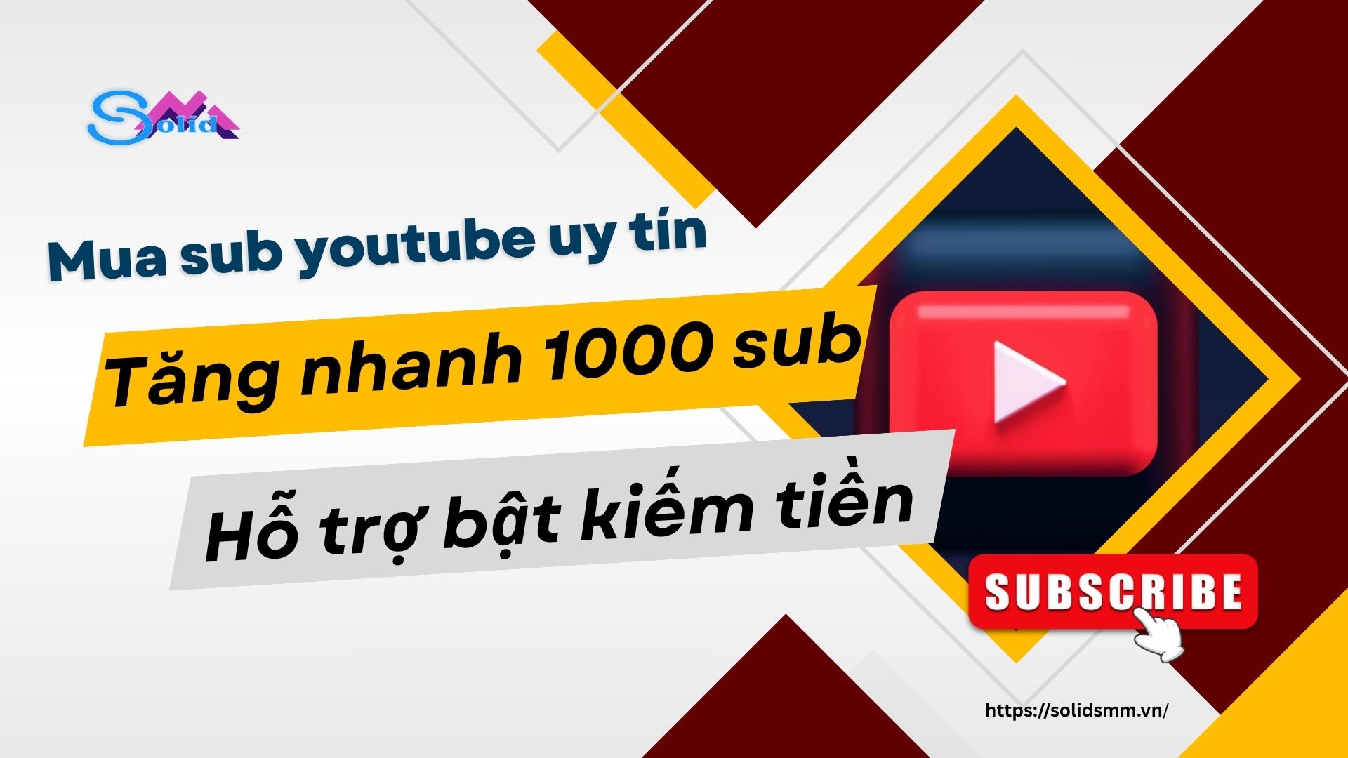 Mua sub youtube uy tín - tăng nhanh 1000 sub, hỗ trợ bật kiếm tiền